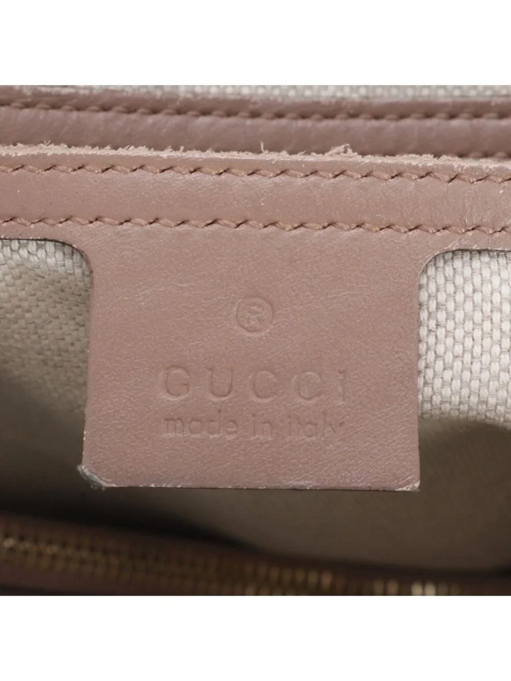 Gucci GG Supreme Sherry Line Leather Tote Shoulder